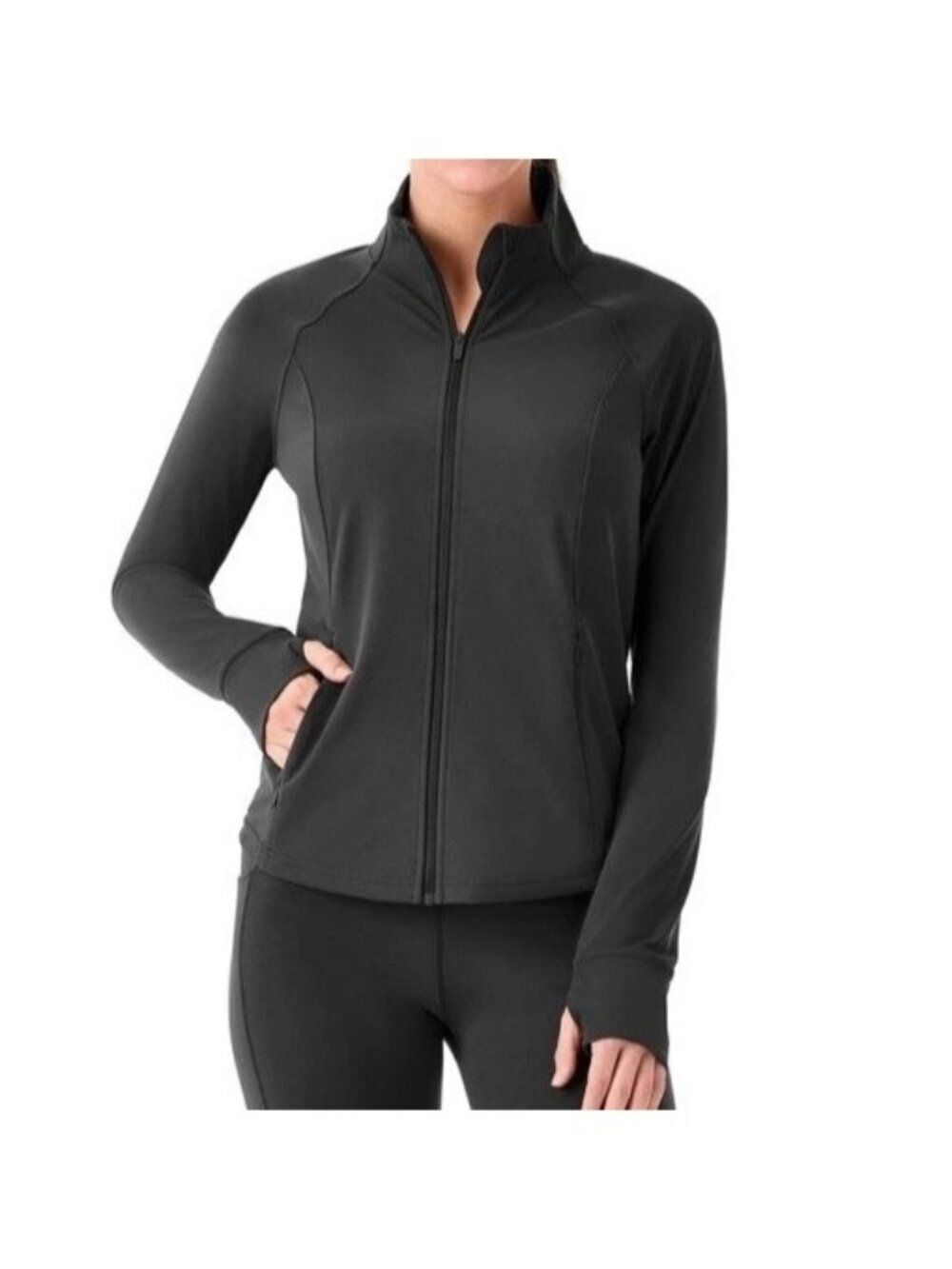 Member's Mark Everyday Active Jacket Women's Size XXL Black Stretch